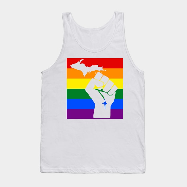 LGBTQ+ Michigan Pride Flag Tank Top by XLR8EDmedia